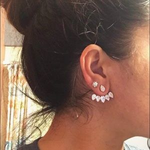 Crystal Lotus Flower Earring Studs